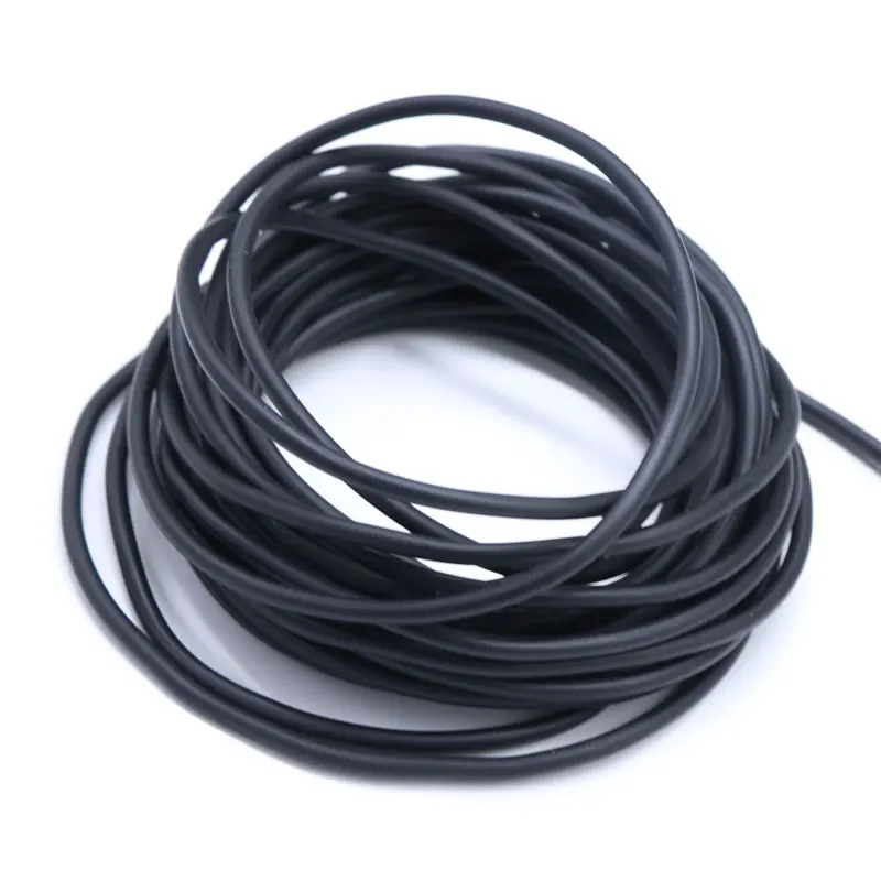 

2/5/10M Dia 1 2 2.5 3 4 5 6 7 8 9 10mm Solid Black Color NBR Sealing Strip Oil Resistance Nitrile Rubber Round Strip NBR Strip
