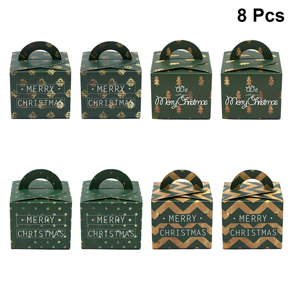 

8 Christmas Apple Boxes Decorative Gift Packaging Container Candy Box