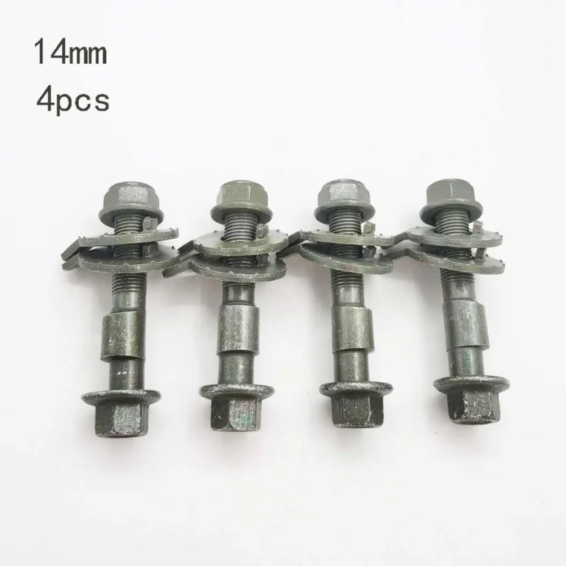 

4pcs Wheel Alignment Camber Adjustment Screw Bolt Kit Cam Bolt Fits 14mm Wheel Alignment Tire Eccentric Screw