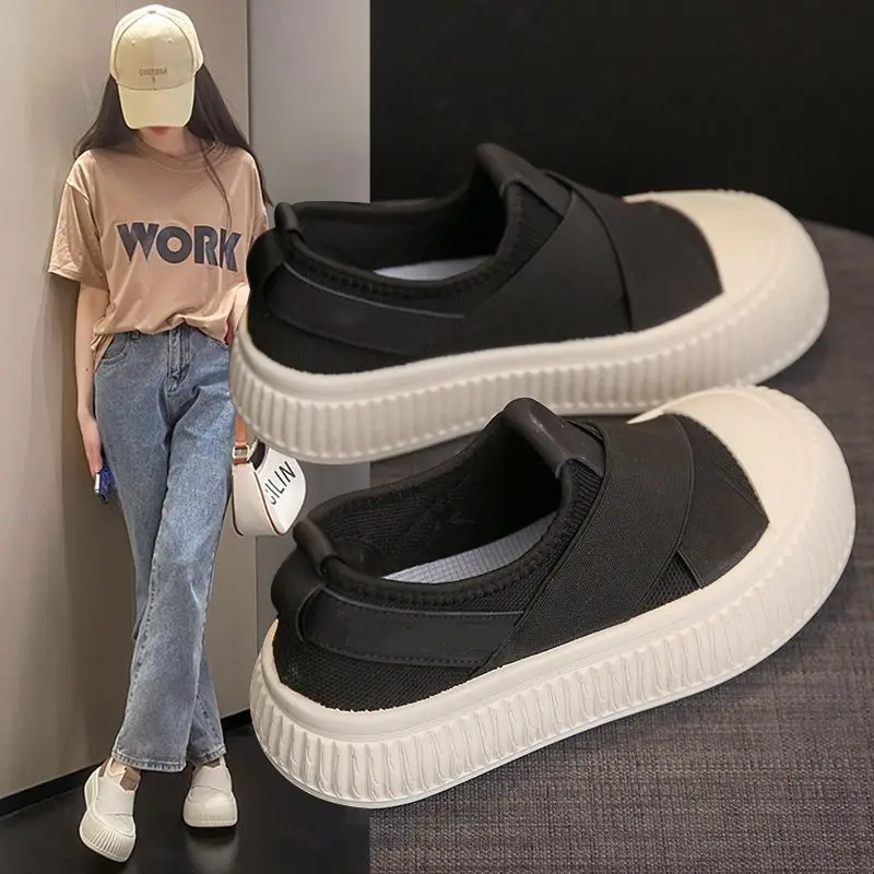 Женские кроссовки на платформе сетчатые дышащие повседневная обувь для