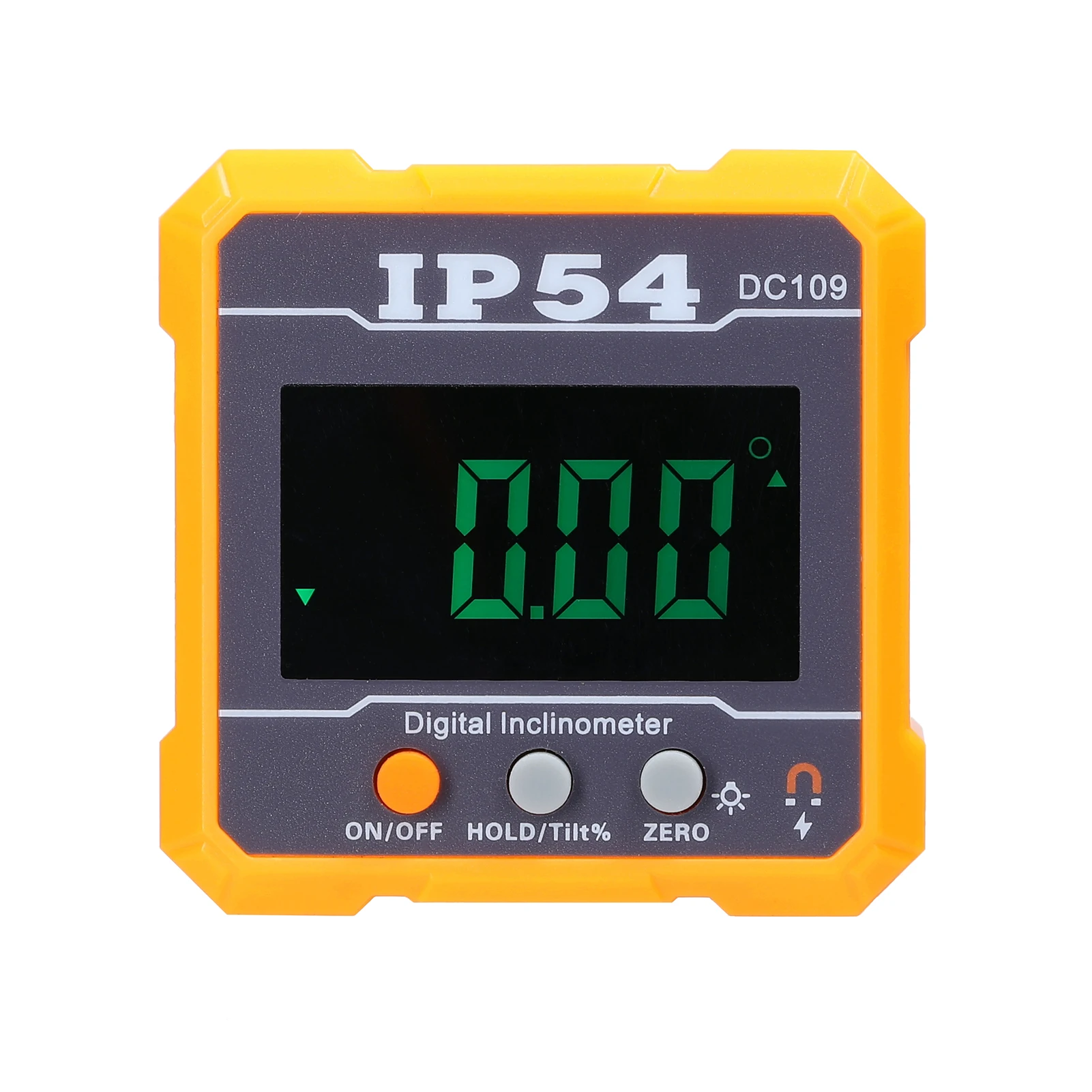 

High Precisions 4*90° IP54 Portable Digital Protractor Inclinometer Absolute Relative Slope Measurement Data Hold Function