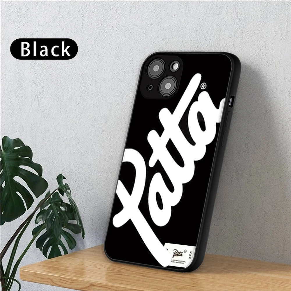 street brand patta phone case for iphone13 12 pro max mini12 11 pro xs max 8 7 plus x 13 se xr transparent phone accessories free global shipping