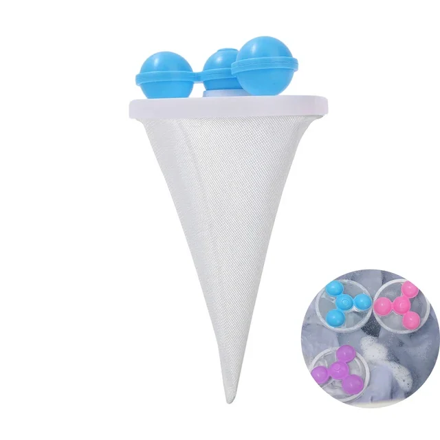 Многоразовый ловец ворса для стирки, фиолетовый