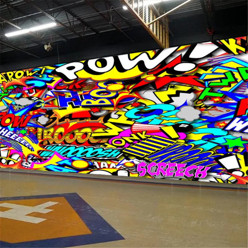 Красочный мультяшный текст и шумы личность уличный стиль хип-хоп граффити