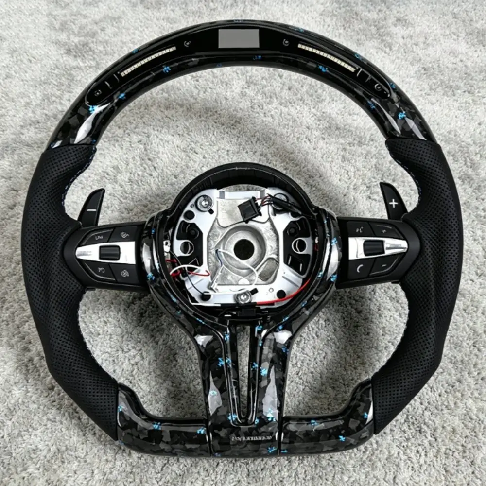 Фото Руль из углеродного волокна для BMW M2 F87 M3 328M M5 F10 F12 M6 F06 F07 F30 F31 F01 F02 F20 F21 F23 F32 F33 3 3 5 7 серии №2