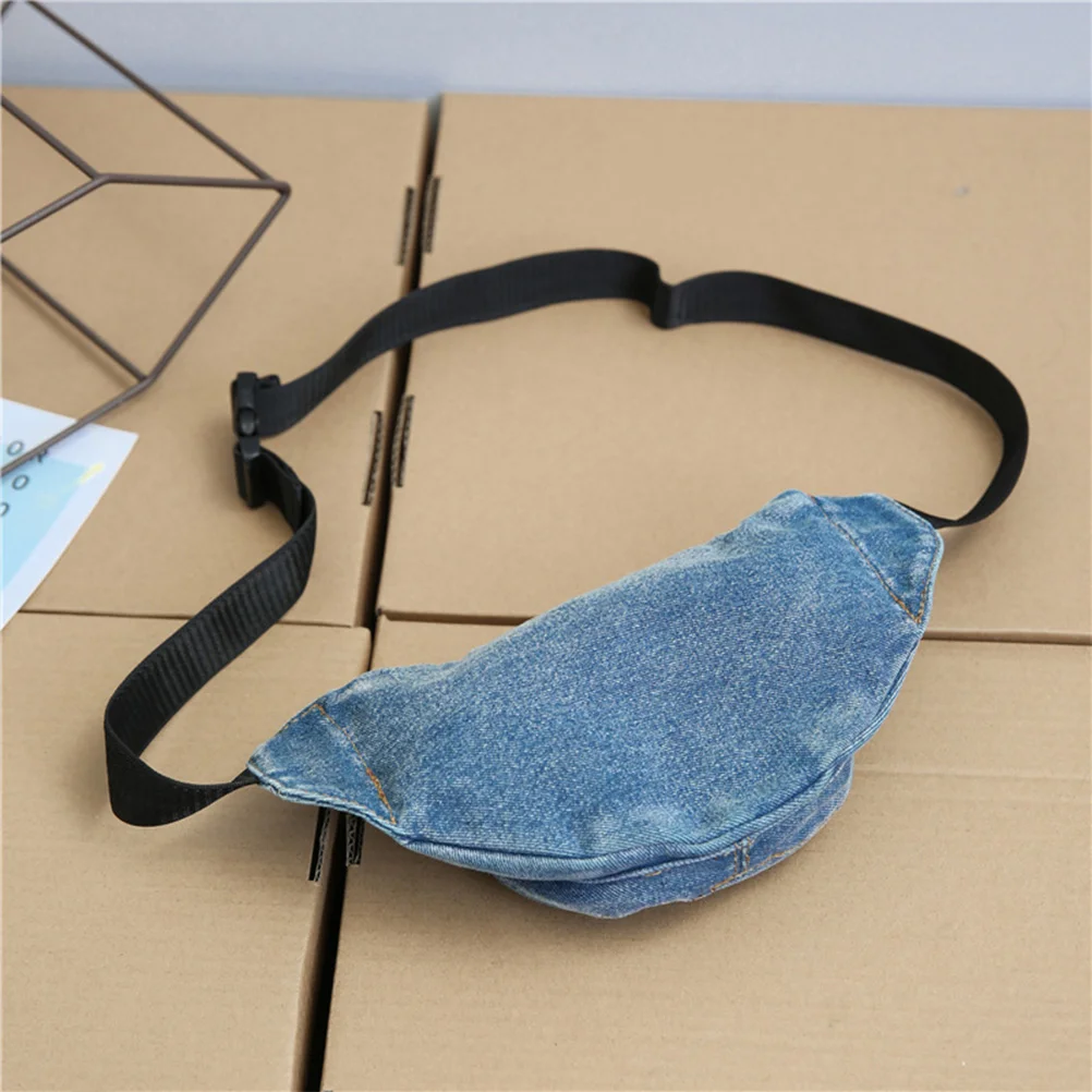 Running Belt Women Running Waist Pack Crossbody Belt Bag Blue Fanny Pack Cowboy Belts Women Pocket Messenger Bag