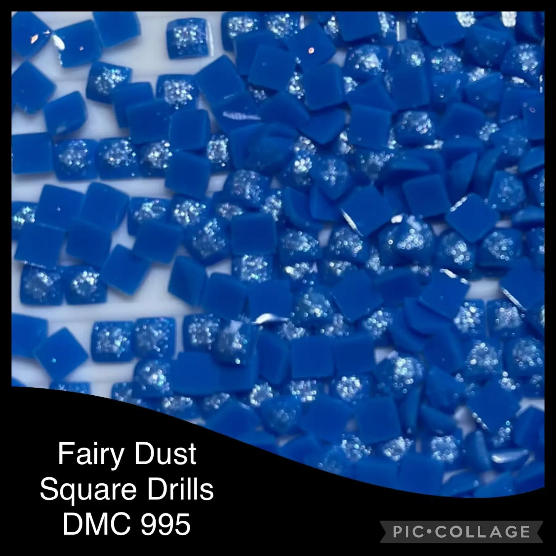 Сказочная пыль квадратная Бриллиантовая вышивка цветная мозаика блестящая