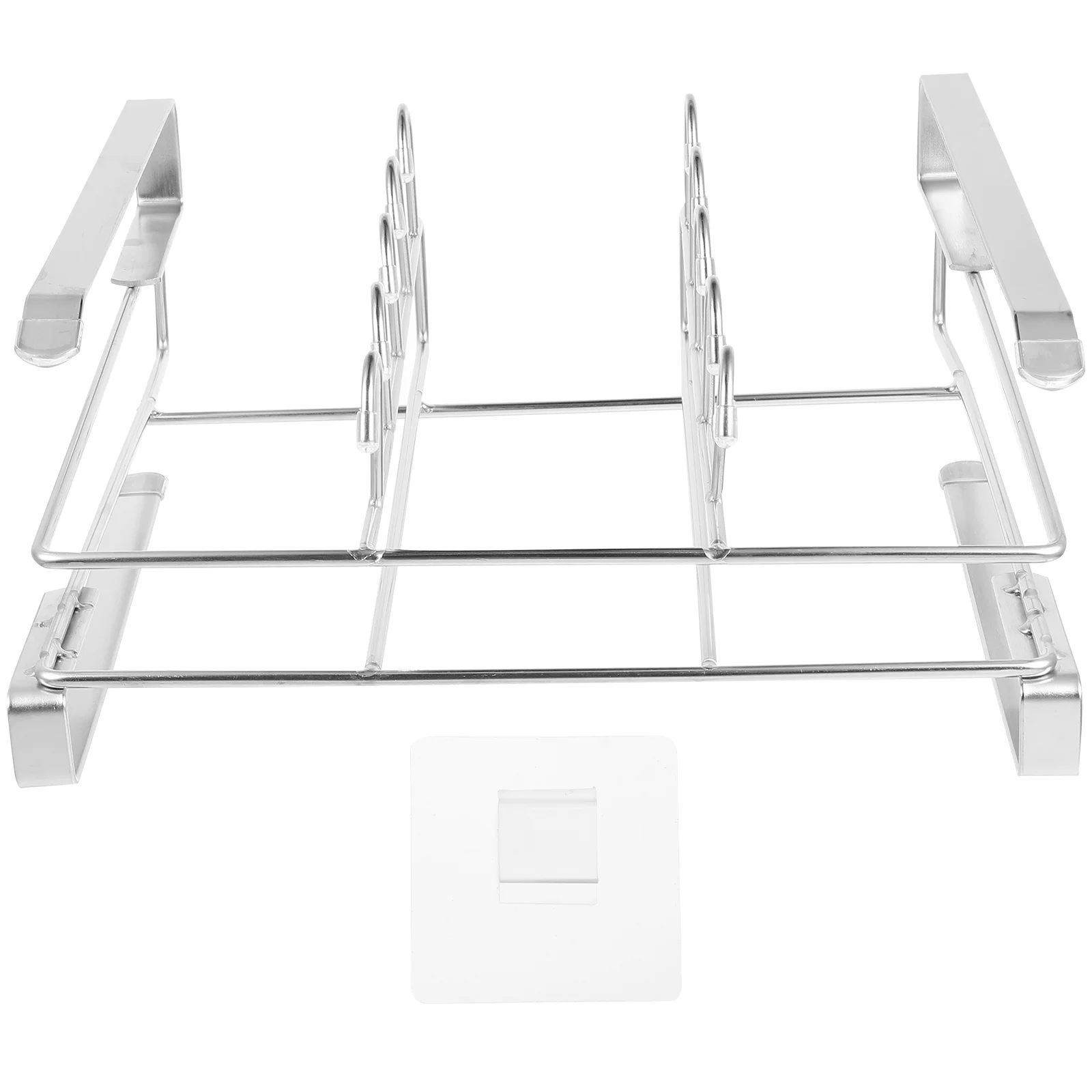 

Clothes Rack Space-saving Holder No Drilling Kitchenware Bracket Organizer Under Shelf Mug Cabinet Stainless Steel