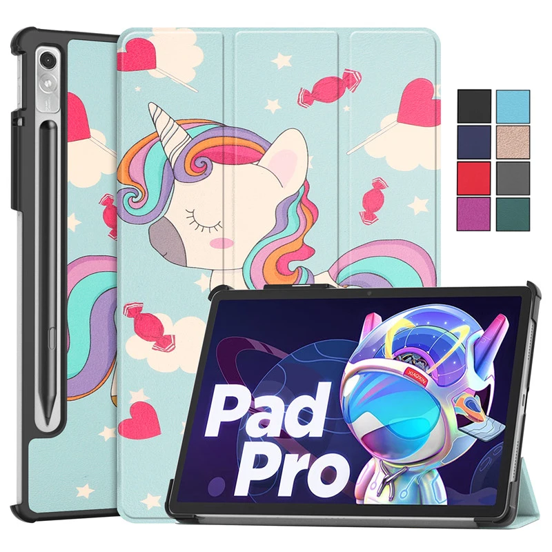 

Умный чехол для Lenovo Tab P11 Pro Gen 2, складная подставка для Lenovo Pad Pro 2022, 11,2 дюйма, жесткая Задняя Крышка планшета
