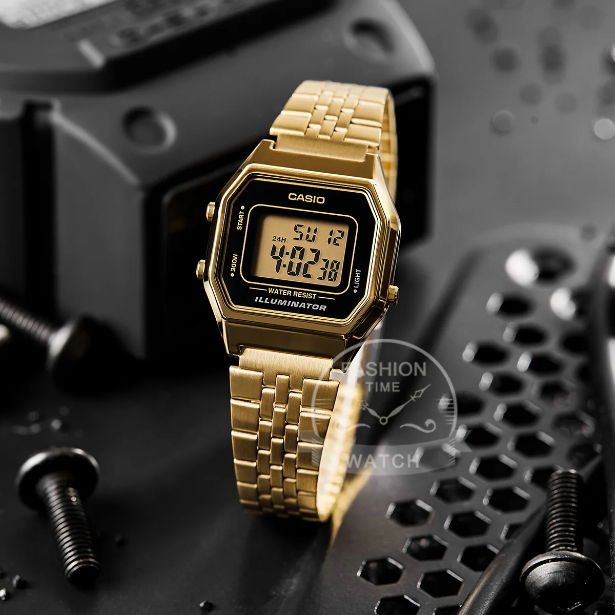 Casio Classic Small Square Watch Couple Top Brand Luxury Set LED Digital Waterproof Quartz Couple Watch Sport Watch