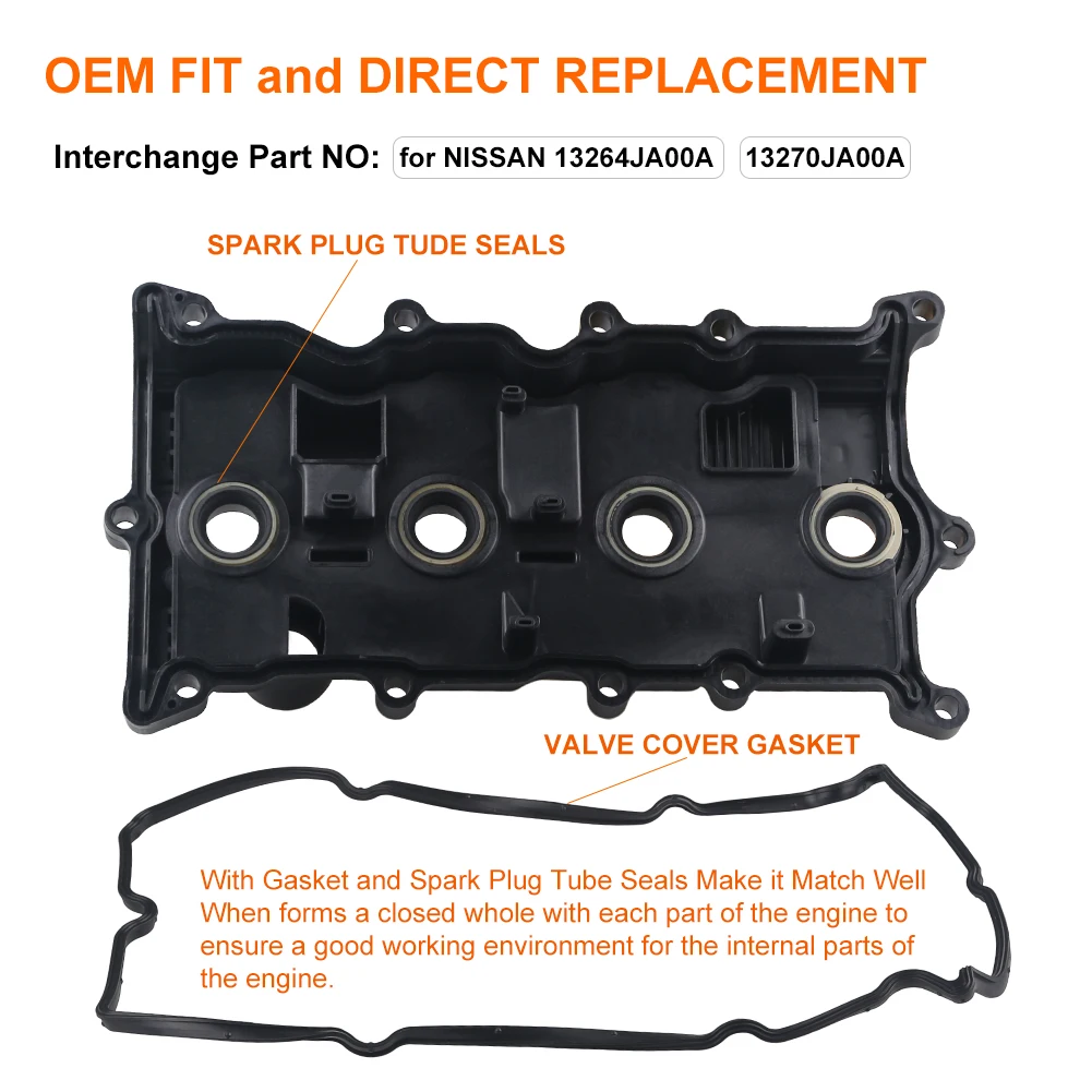 Сменная крышка клапана прокладка болты и для 07-13 NISSAN 13264JA00A 13270JA00A