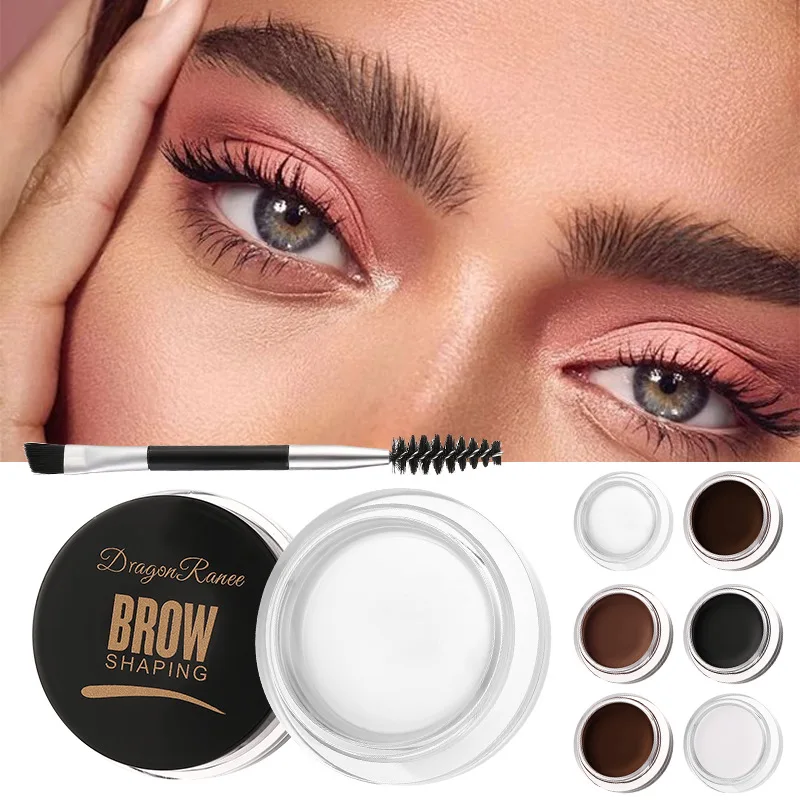 

White Brown Eyebrow Tint Eyebrow Gel Wax Brow Soap Set with Brush Natural Makeup Soap Brow Sculpt Lift Eyebrow Enhancer Shaping