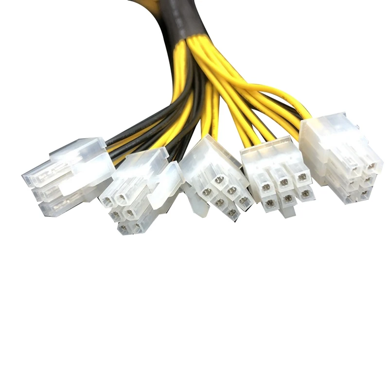 

2Pcs Power DC Line 2In5 Shenma P3P5 Connection Line 6 Pin Output Line Suitable For Apw3 Apw7 Antminer Mining