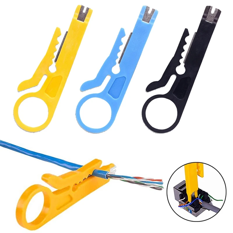 

3Pcs Portable Wire Stripper Small Wire Stripper Wire Strippers Wire Bonder, Wire Bonder With Small Yellow Knife