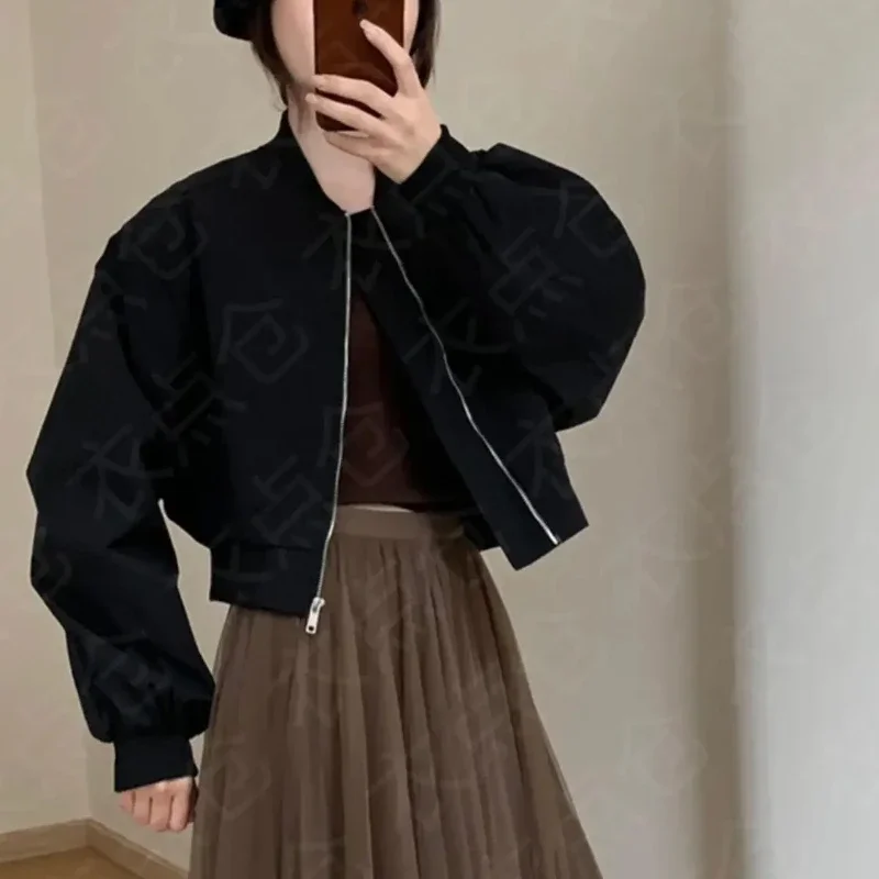 Бейсбольное пальто-авиатор женская короткая куртка-бомбер для женщин новинка