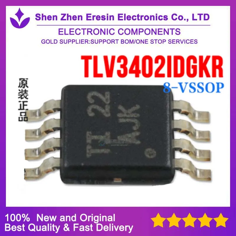 

Free shipping 5PCS/LOT TLV3402IDGKR MSOP8 New and original