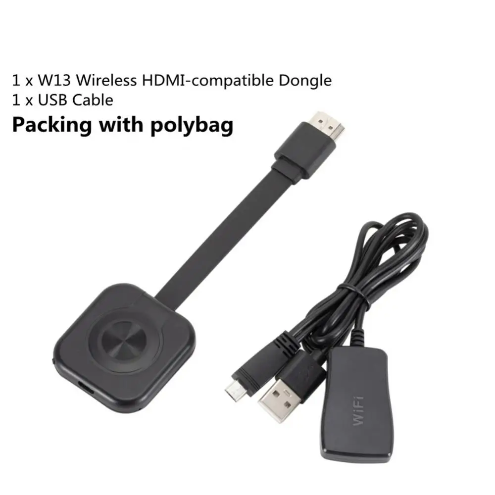 1080p HDMI-совместимая ТВ-флешка беспроводной Wi-Fi W13 приемник с Wi-Fi-дисплеем для экрана