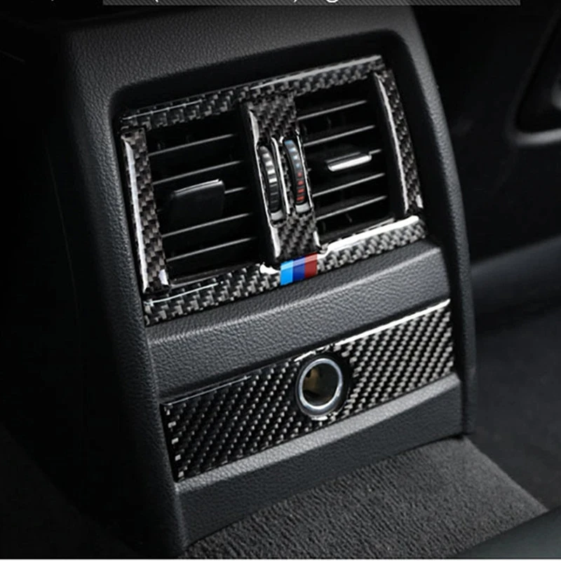

Автомобильная наклейка из углеродного волокна для внутренней отделки автомобильного кондиционера, выпускного отверстия, наклейка для BMW 3 серии F30 3GT F34 2013-19, автомобильные аксессуары