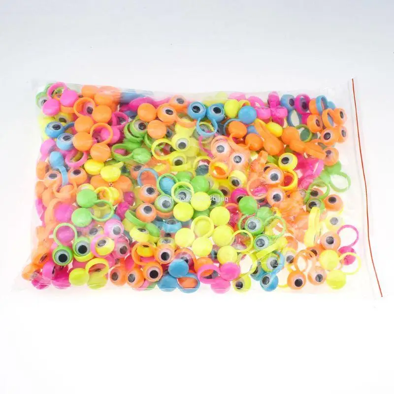 50 шт./компл. новые мультяшные кольца забавные с костяшками глаз куклы для Googly Eyes