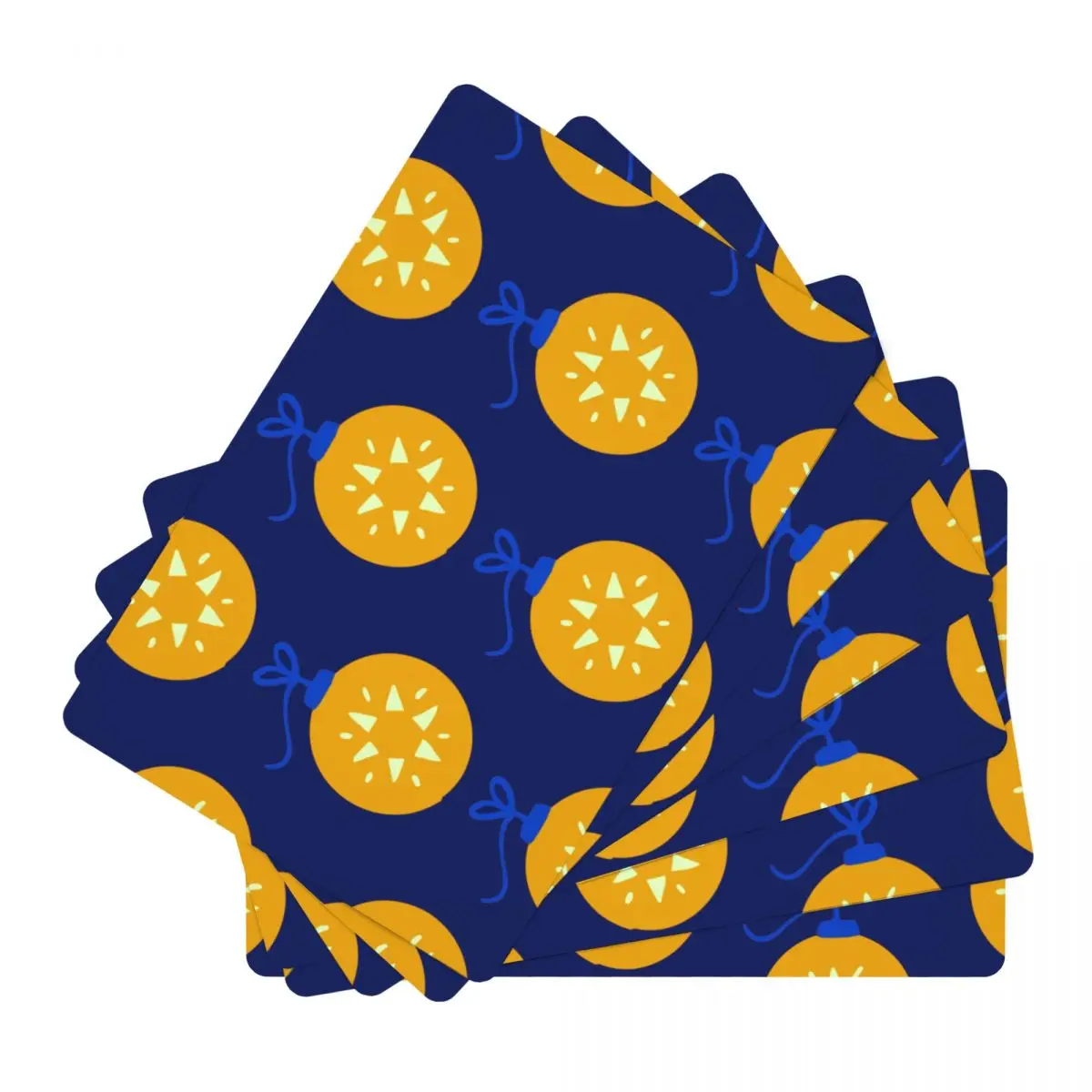 

Коврики для обеденного стола из искусственной кожи, 6 шт., круглые коврики с тигровым символом, горячая подкладка 2022, кухонные аксессуары, на...