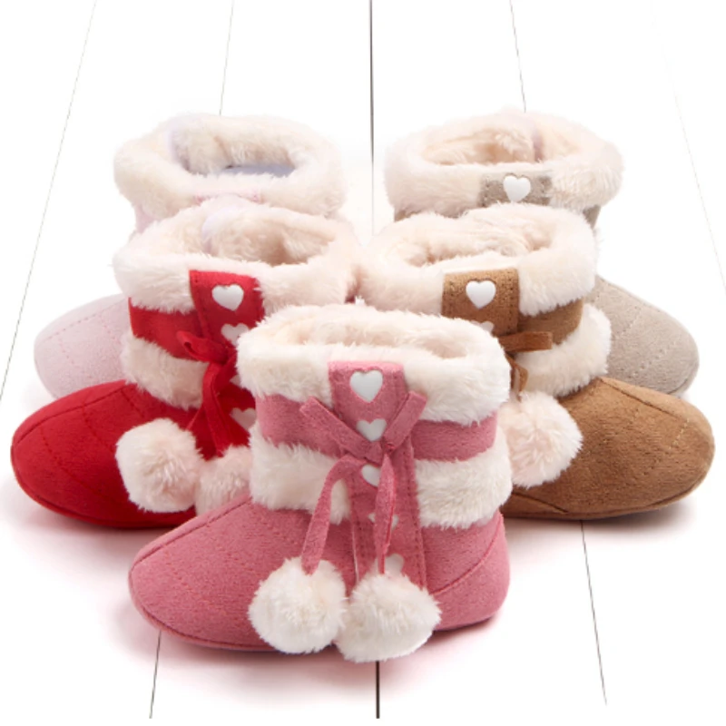 

Baby Items Soft Soled Toddlers New Baby Snow Boot 0-3 Year Old Girl Cotton Shoe Plush Baby Shoe Kid Shoe Princess Shoe Girl Shoe