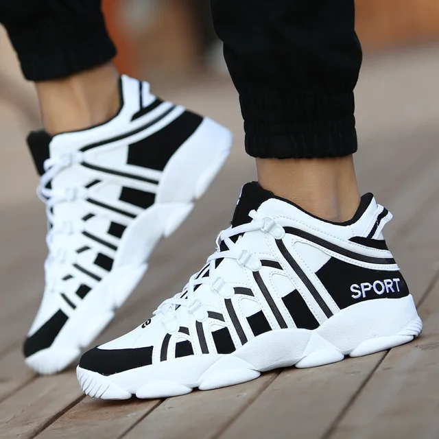 Men's high top basketball shoes black 