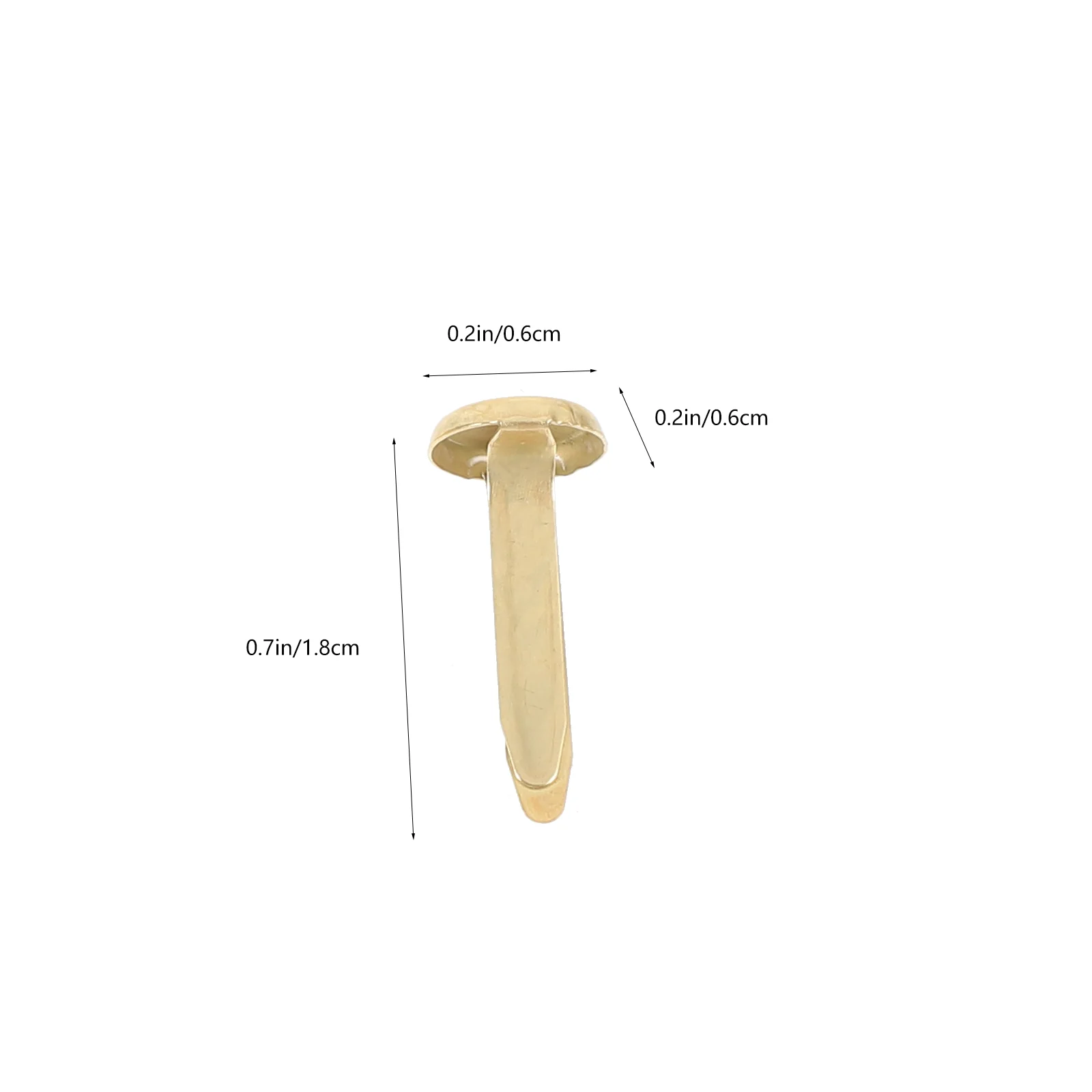 100 шт. застежки с круглыми головками двойные гвозди маленькие для ручной работы
