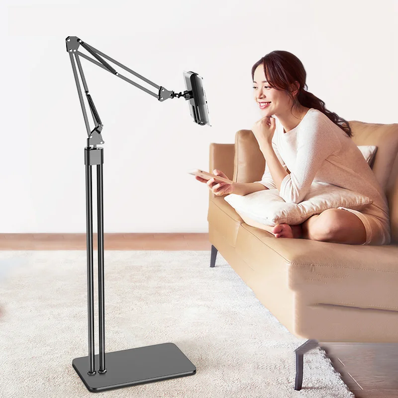 

Vmonv 140cm Double Pole Foldable Floor Tablet Stand for 5-12.9 Inch Phone Tablet Lazy Bed Mount Holder for IPhone IPad Pro12.9