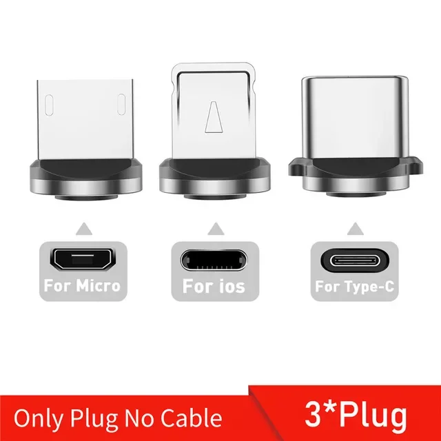 

540 Rotate Cable USB Type C Fast Charging Cable For iPhone 11 12 Magnet Charge Micro USB Cable Phone Cord