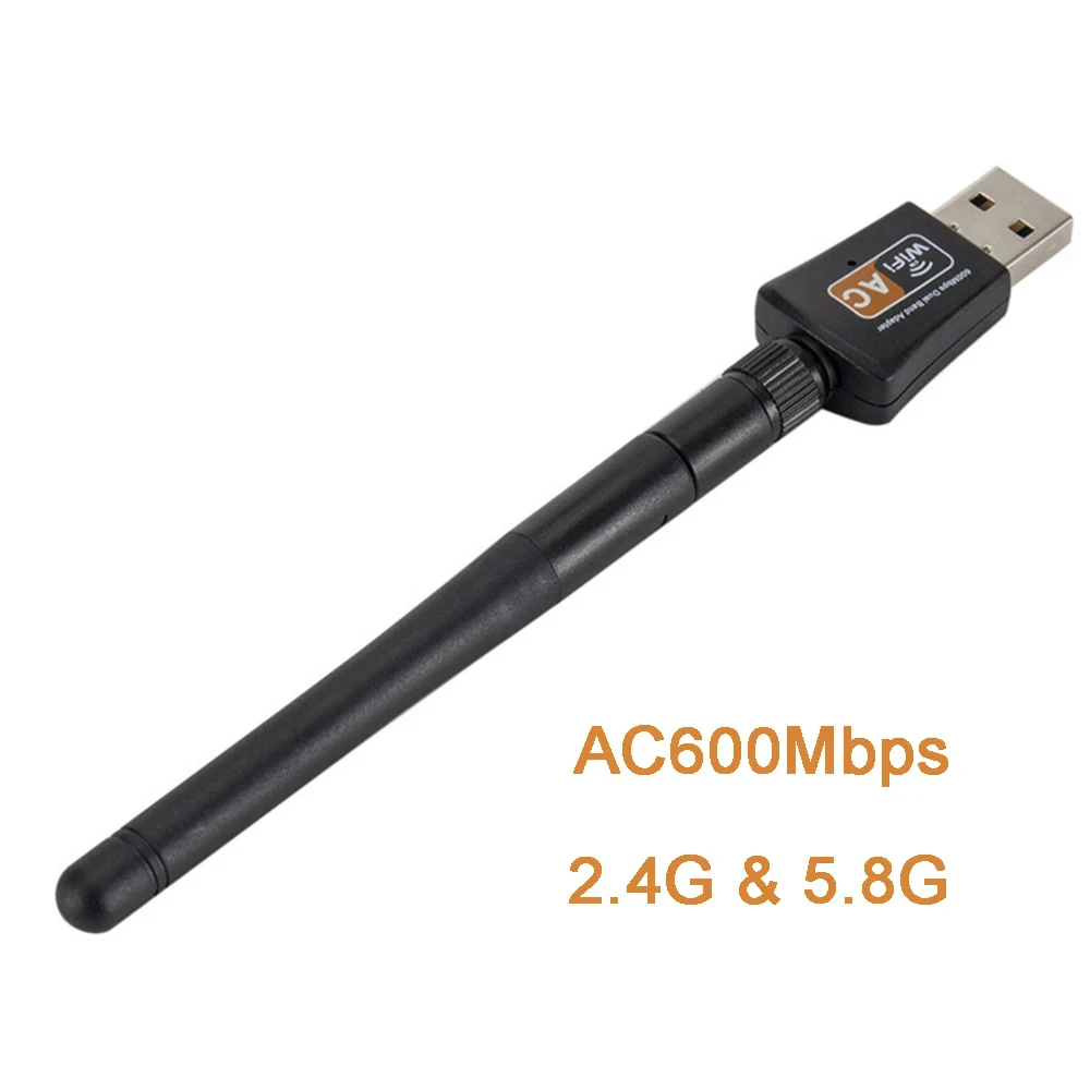Фото USB Wi-Fi адаптер 600 Мбит/с AC600 RTL8811, двухдиапазонный 2.4G/5.8G, беспроводной донгл 802.11ac для настольных ПК, ноутбуков, Windows, Mac, Linux №2
