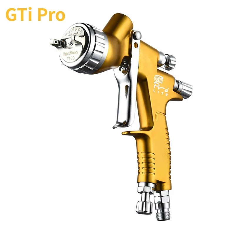 

GTi Pro Professional Spray Gun 1.3/1.7MM Nozzle Spray Gun Water-Based Air Spray Gun Black and Gold Optional