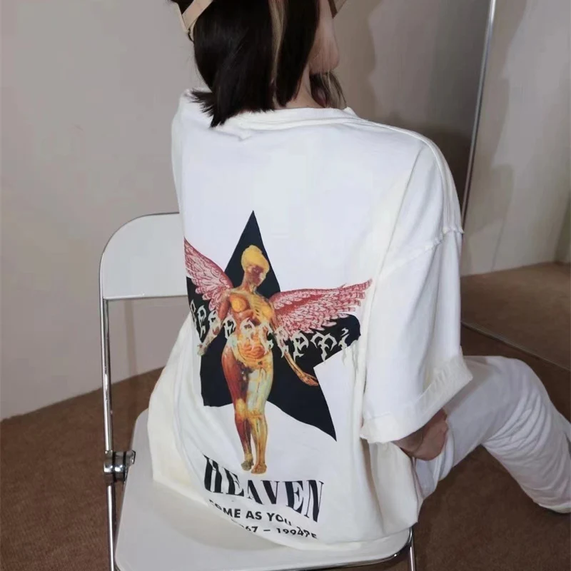 

Perception Vintage Washing Printing Cutting Spring And Summer Cotton High Quality Men & Women T-Shirts