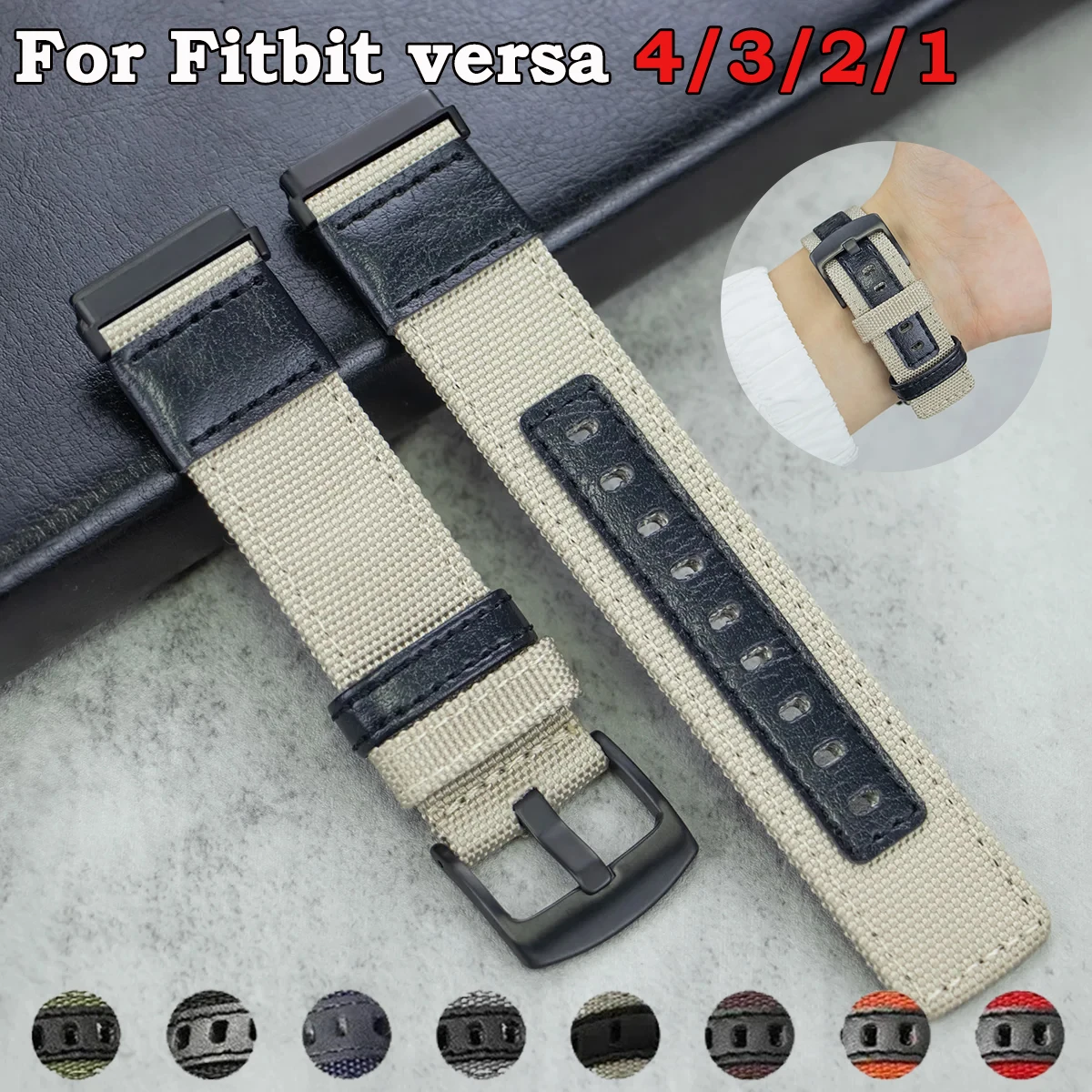 Нейлоновый ремешок для часов Fitbit versa 4 3 versa2 lite браслета fitbit sense/sense 2