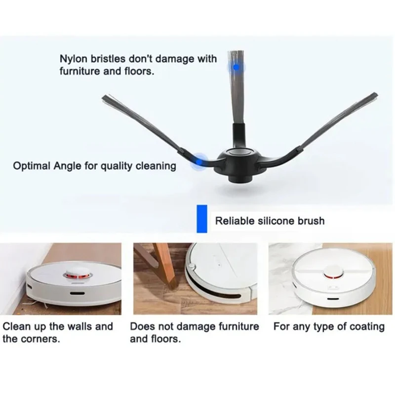Основная боковая щетка с фильтром аксессуары для швабры Xiaomi Mi Robot Vacuum-Mop Pro STYTJ02YM 2S