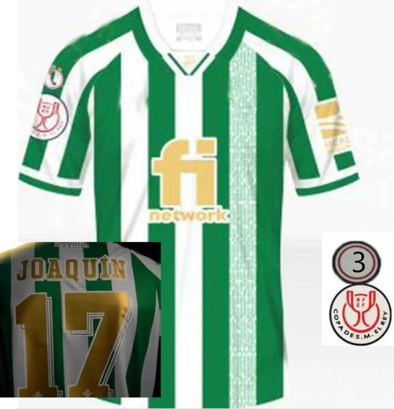 

2022 Betis CF Cup Jersey Final WILLIAN Jose CANALES 2021 2022 Betis Copa del Rey Final Shirt Sport Soccer Jersey