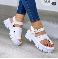 woman sandals shoes slippers summer style wedges pumps high heels slip on liuding fashion gladiator shoes women pumps plus size