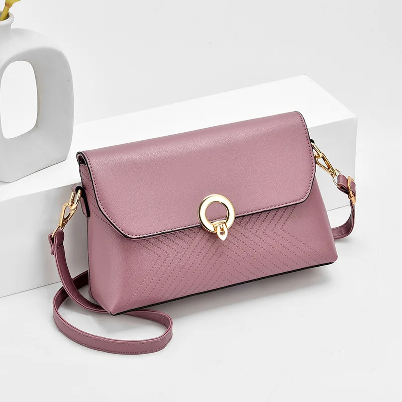 

Manufacturers women's bags 2022 new fashion simple shoulder messenger small bag lock anti-theft hand holding mother bag