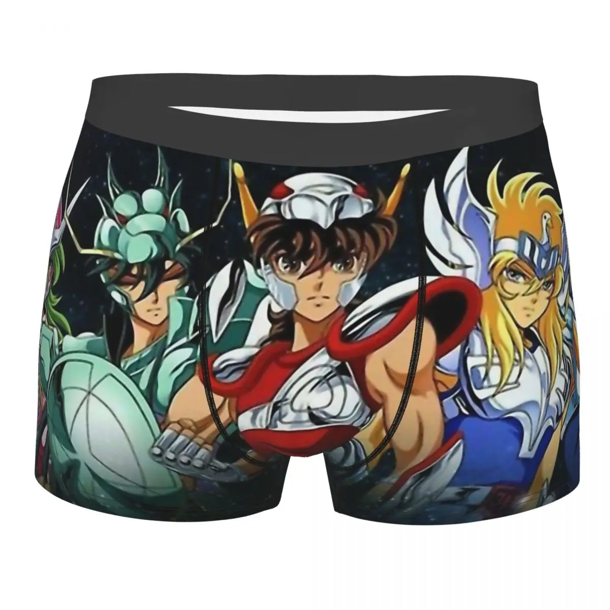 

Saints Men Boxer Briefs Underwear Saint Seiya Athena Anime Highly Breathable Top Quality Sexy Shorts Gift Idea