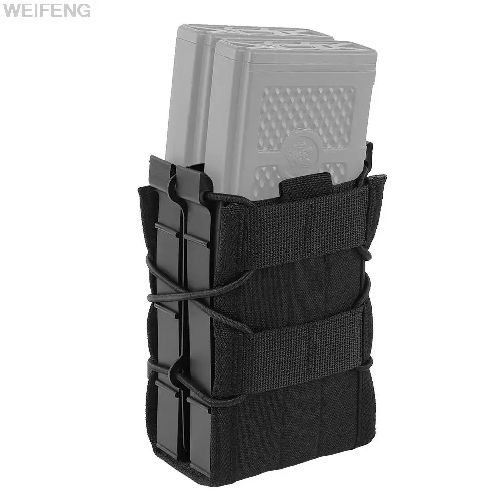 

Tactical 5.56mm Mag Pouches Holster Shooting Rifle for AK47 AR15 M4 Double Molle Magazine Pouches Airsoft Hunting Accessories
