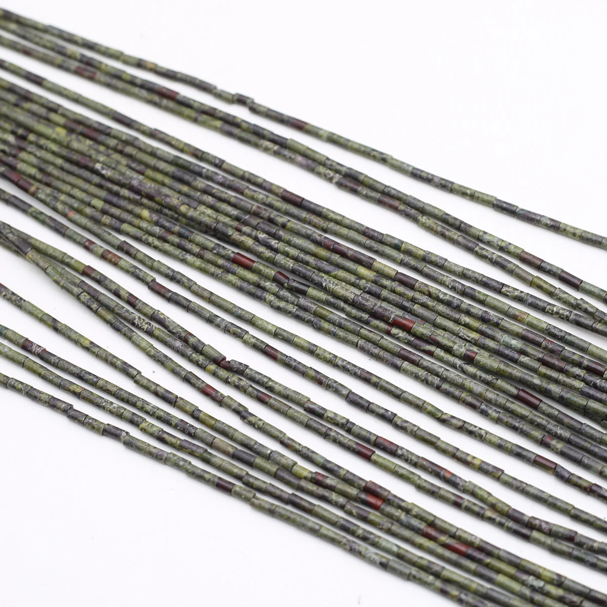 

Cylindrical Canadian Jade Beads 2x4mm Natural Semi-precious Stones Loose Spacer Beads for Jewelry Making DIY Accessories 38cm