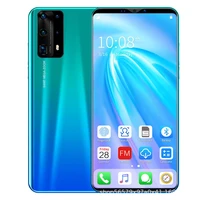 new dual core p40 pro smartphone 5 inch screen tablet smartphone 512m4g android smartphone 3d glass back cover blue