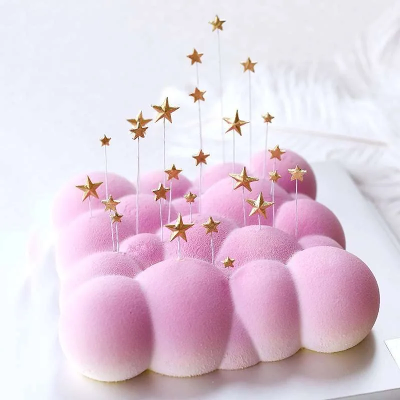 3D квадратная форма для выпечки в форме облака белая силиконовая Мусса