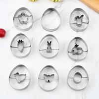 spring easter clay cutter cute rabbit eggs stainless steel cutting mold polymer clay tools ceramic pottery hobby art supplies