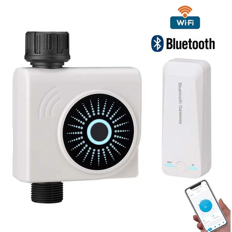 

Automatische Afstandsbediening Water Timer Wifi Tuin Irrigatie Timer Smart Kraan Irrigatie Controller Via Smartphone C