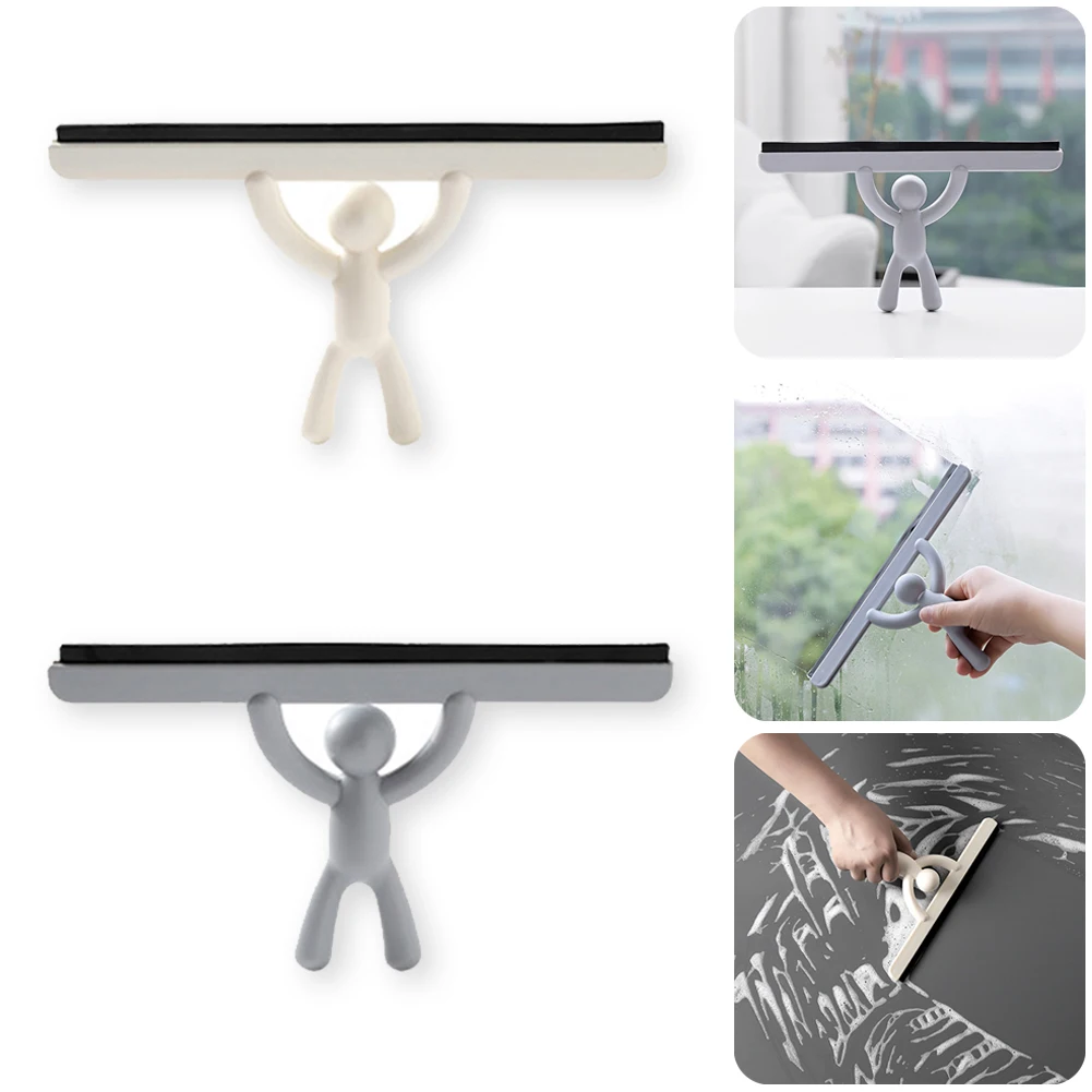 

Silicone Squeegee Glass Window Wiper Window Cleaner Squeegee Soft Blade For Window Scraper Glass Shower Door Windshield Cleaning