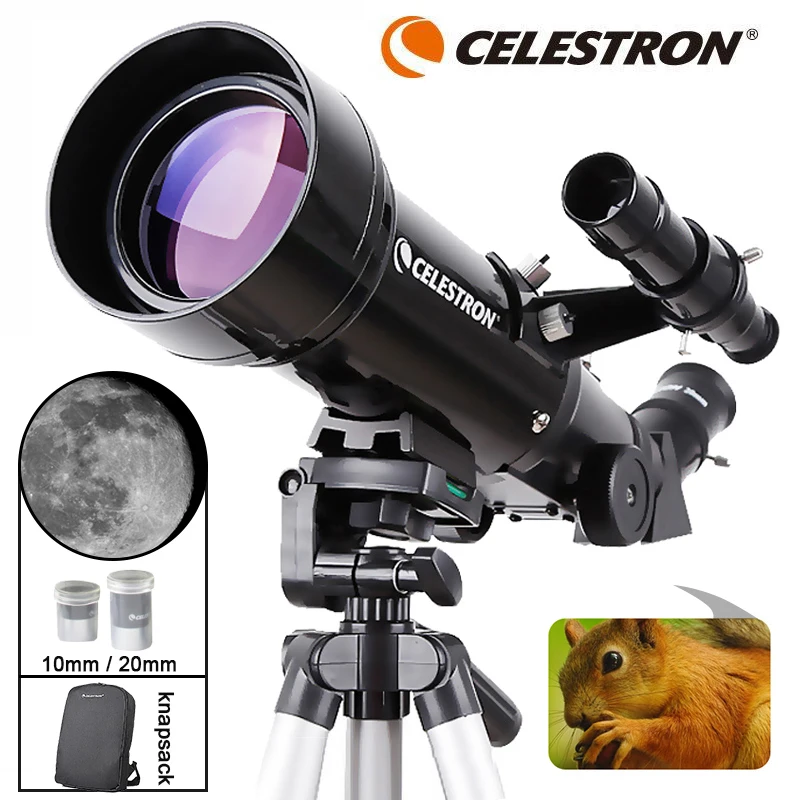 

Celestron 70400 астрономический телескоп с большой апертурой, HD, высокая мощность, с рюкзаком
