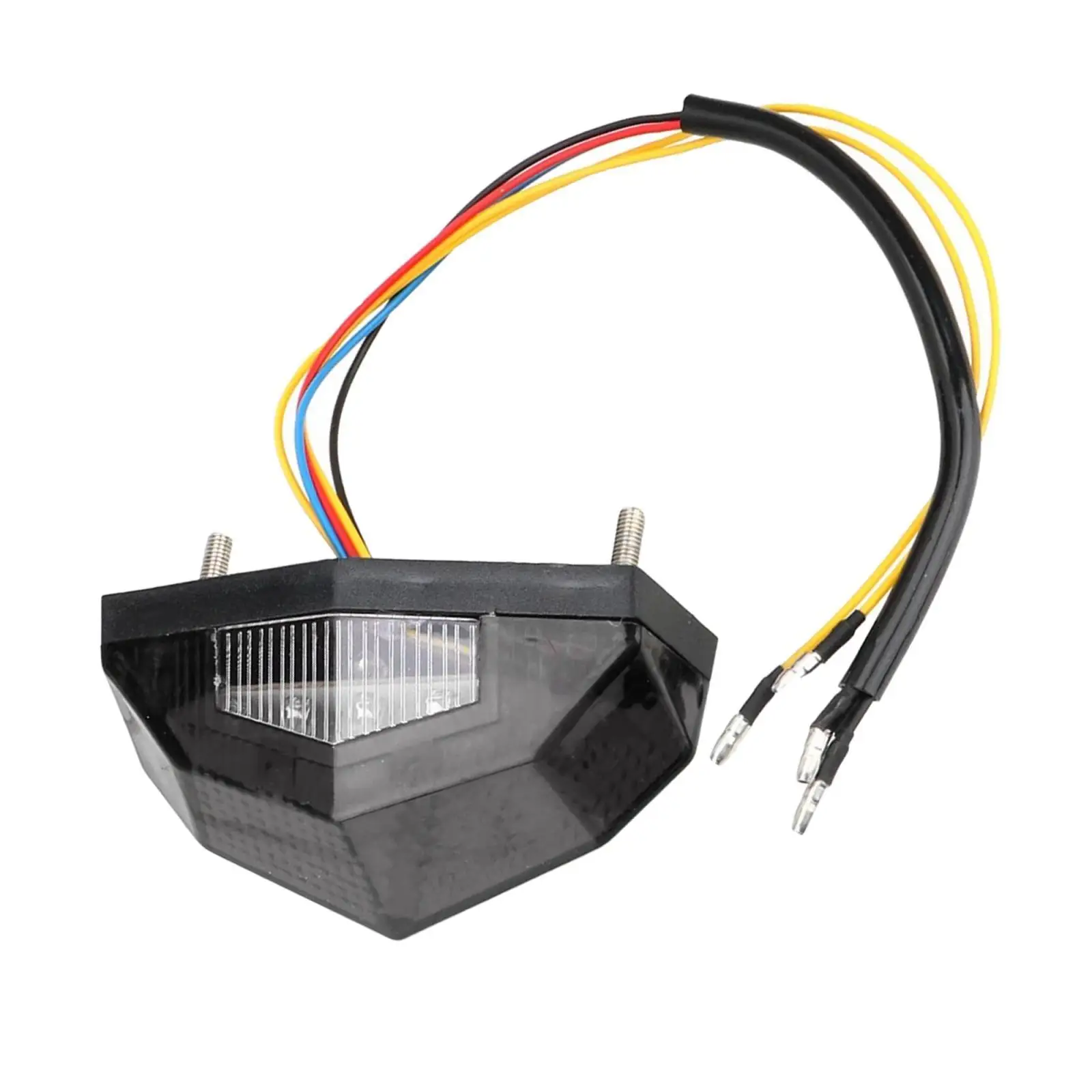 

Universal Motorbike Tail Signal Indicators Stop Running Lamp Gray
