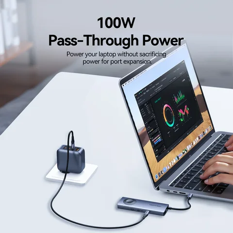 Vention USB C Hub 4K 60Гц Беспроводное зарядное устройство для iWatch