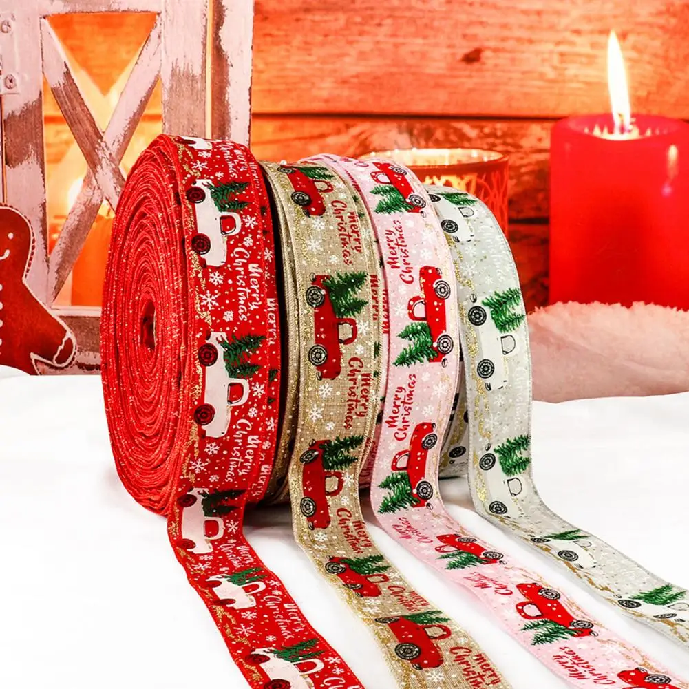 

Рождественская DIY лента с бантом блестящая подарочная упаковка украшение Рождественская елка