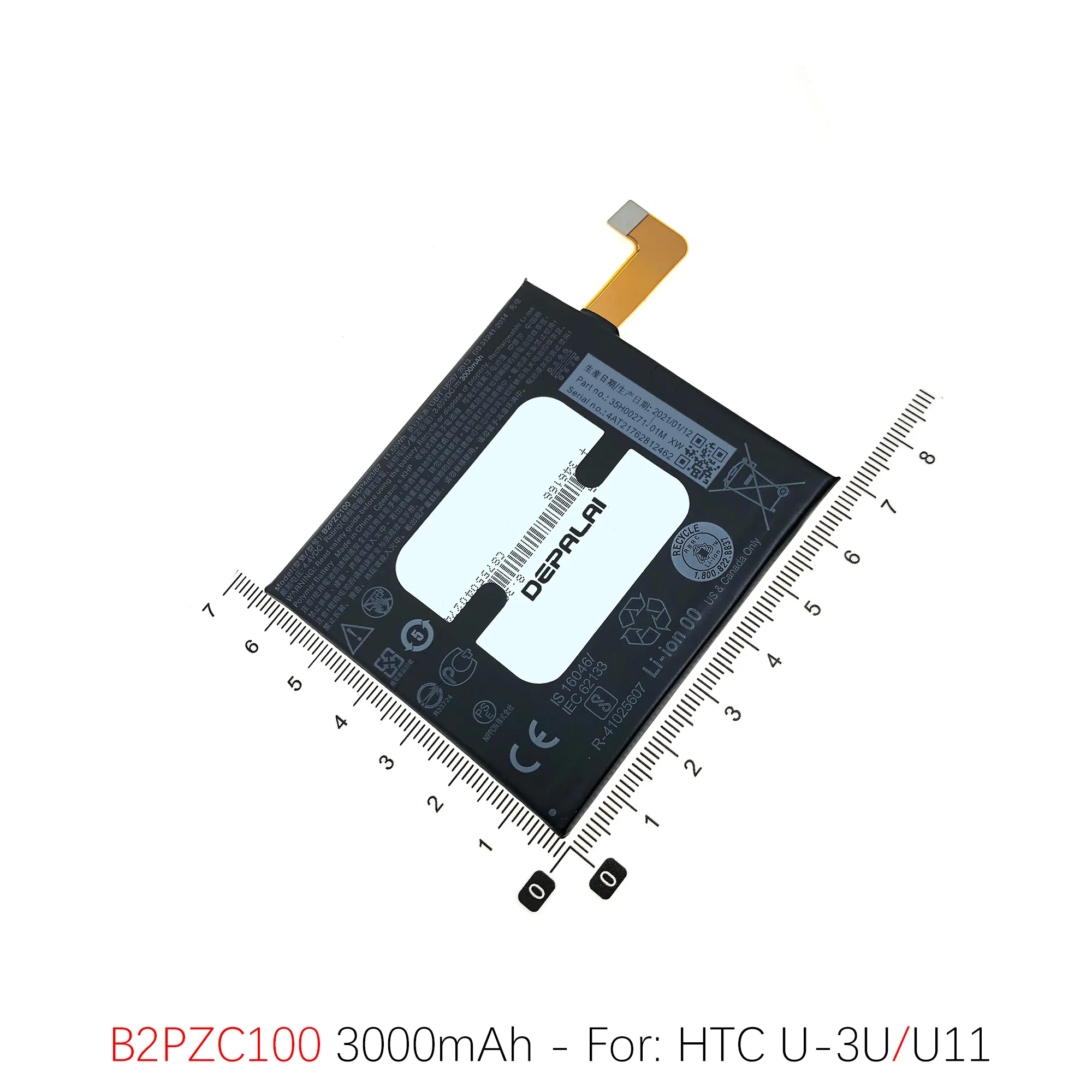 Фото BOP3P100 B2PZC100 аккумулятор для HTC OneMax U11 U12Life U12Plus сменные батареи B2Q6E100 B2Q55100 №5